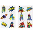 (6) 2ASST MINI SUPERHERO TATTOOS  96S