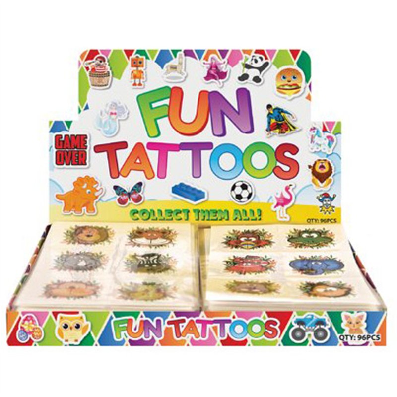 (6) MINI JUNGLE TATTOOS  96S