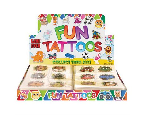 (6) MINI JUNGLE TATTOOS  96S