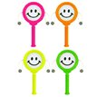 10CM 4ASST MINI SMILE FACE SPIN DRUM  72S