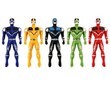 10CM 5ASST COLOURS SUPER FIGHTERS  40S