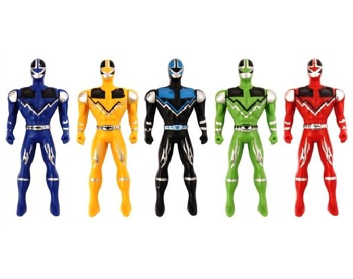 10CM 5ASST COLOURS SUPER FIGHTERS  40S