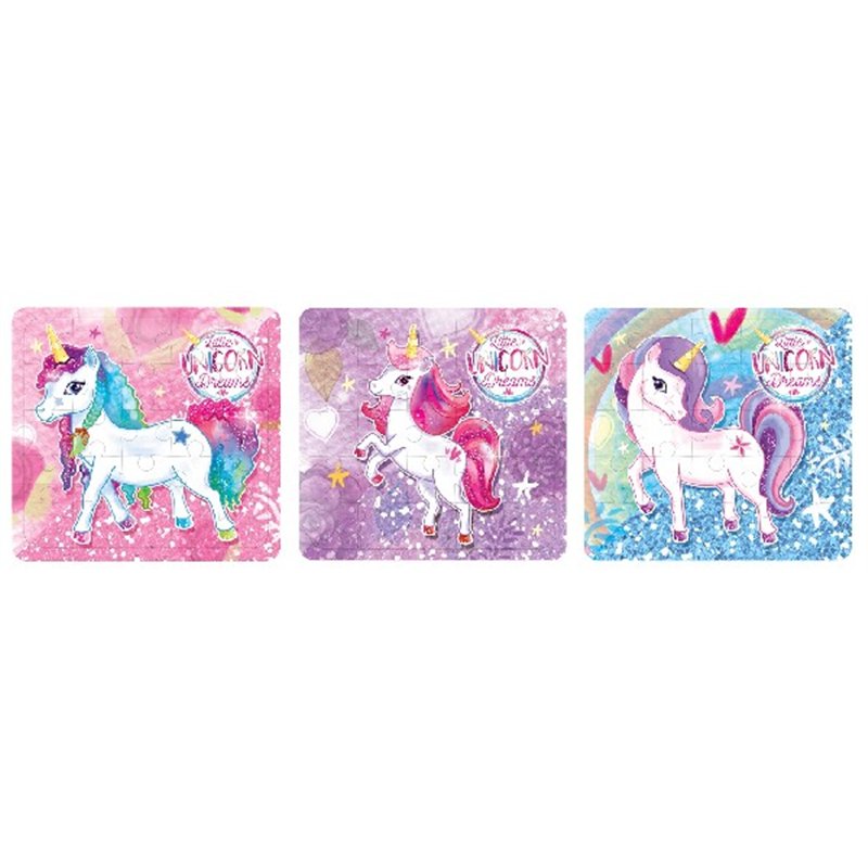 3ASST UNICORN PUZZLE  108S