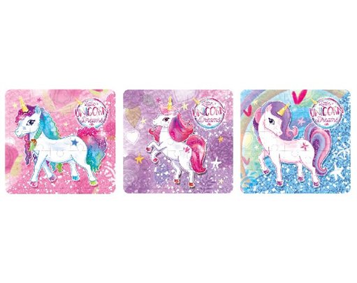 3ASST UNICORN PUZZLE  108S