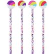 UNICORN PENCIL W/ERASER TOP  24S
