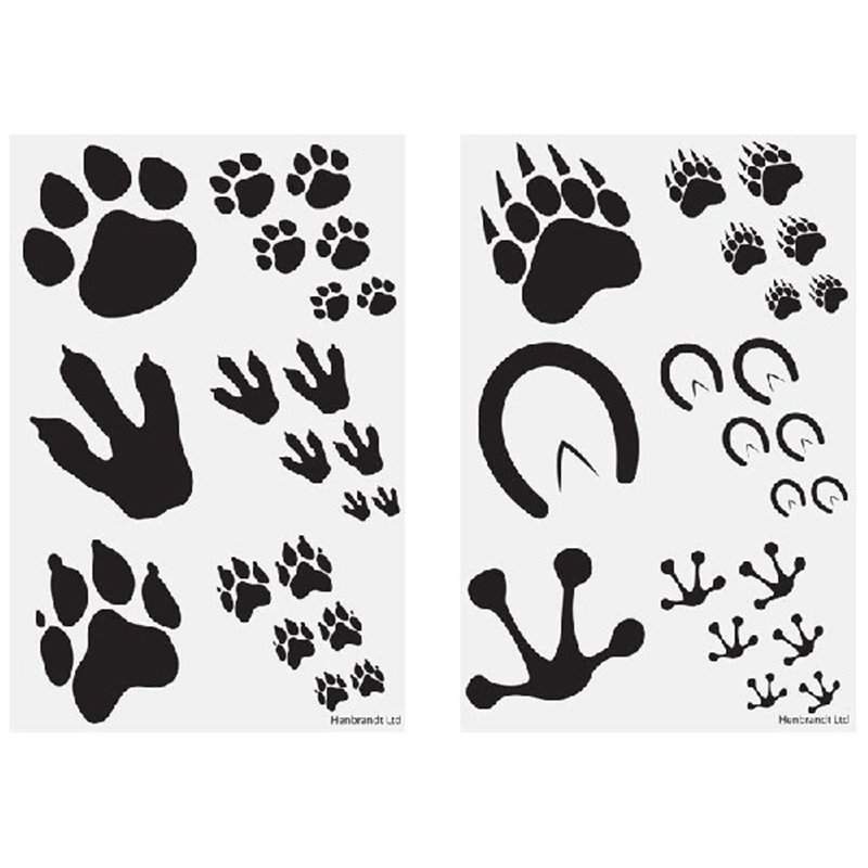 6PC 4CM ANIMAL PRINT TATTOO SHEET  96S