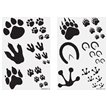 6PC 4CM ANIMAL PRINT TATTOO SHEET  96S