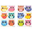 6PC 4CM OWLS TATTOO SHEET  96S