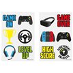 6PC 2ASST GAMER MINI TATTOOS  96S