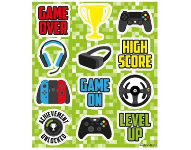 12PC GAMER STICKERS  120S
