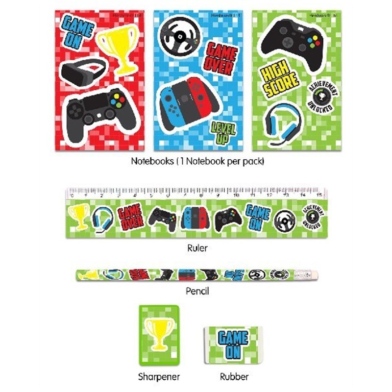 5PC GAMER STATIONERY SET  24S