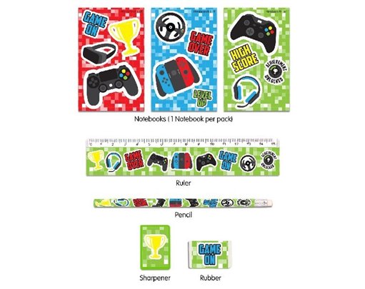 5PC GAMER STATIONERY SET  24S