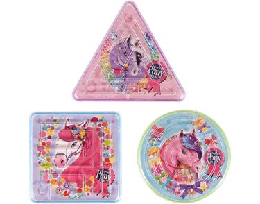 3ASST PONIES MAZE PUZZLE  96S