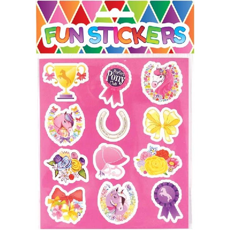 12PC PONIES STICKER SHEET  120S