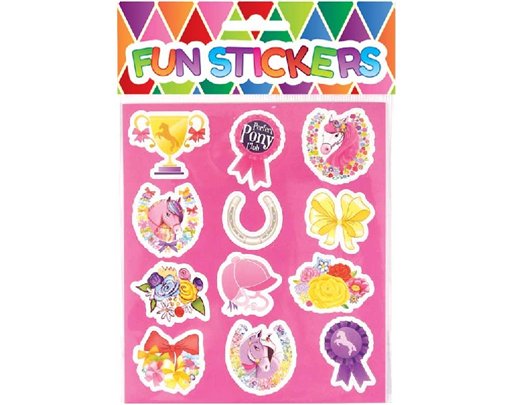 12PC PONIES STICKER SHEET  120S