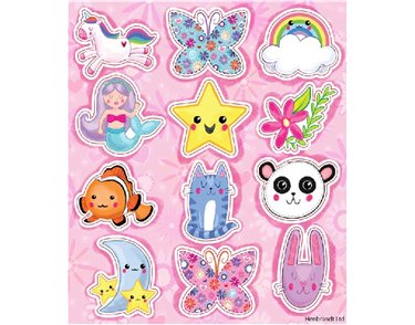 12PC CUTE STICKER SHEET  120S