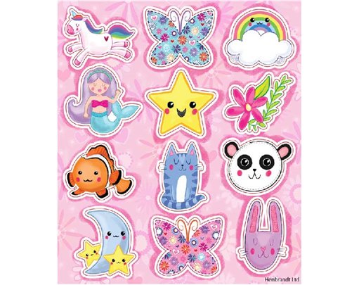 12PC CUTE STICKER SHEET  120S