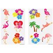 6PC 2ASST FLAMINGO TATTOOS  96S