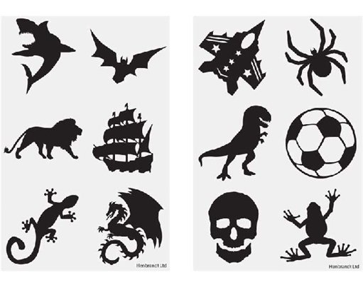 6PC 2ASST BOYS TATTOOS  96S