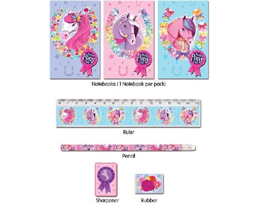 5PC PONIES STATIONERY SET  24S