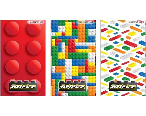 3ASST BRICKZ NOTEBOOK  168S