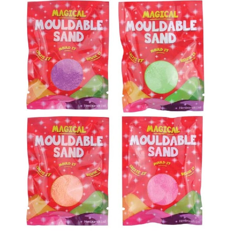 30g ASST COLOURS MOULDABLE SAND PUTTY  60S