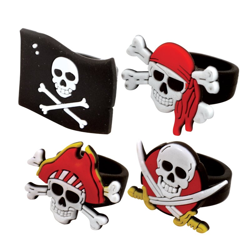 4ASST PIRATE RINGS 156S