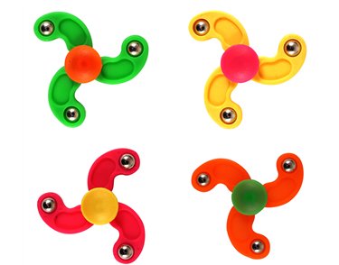 4ASST MINI FINGER SPINNER 80S