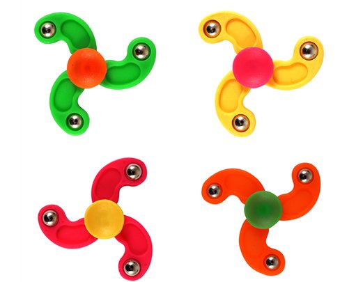 4ASST MINI FINGER SPINNER 80S
