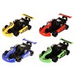 10cm 4ASST PULL BACK KART 24S