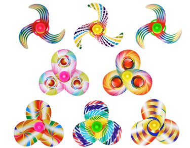 3ASST SPINNING TOP 96S
