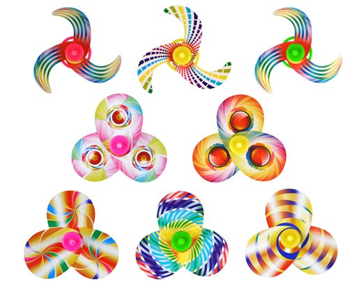 3ASST SPINNING TOP 96S