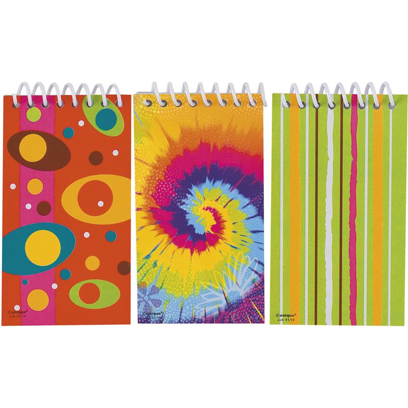 6PK MINI SPIRAL NOTEBOOKS NET BAG