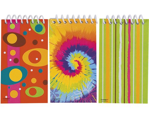 6PK MINI SPIRAL NOTEBOOKS NET BAG