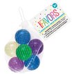 6PK GLITTER BOUNCE BALLS NET BAG
