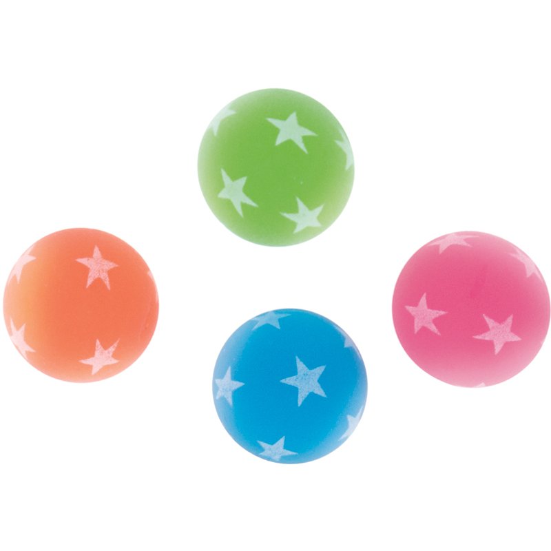 8PK GLOW IN THE DARK BOUNCY BALL