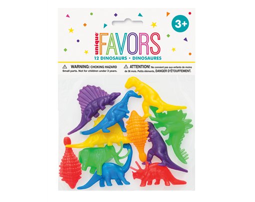 12PC DINOSAURS FAVORS