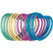12PK SHINY HEART BRACELETS