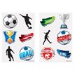 6PC 4cm FOOTBALL MINI TATTOOS 96S