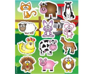 12PC FARM STICKERS 120S