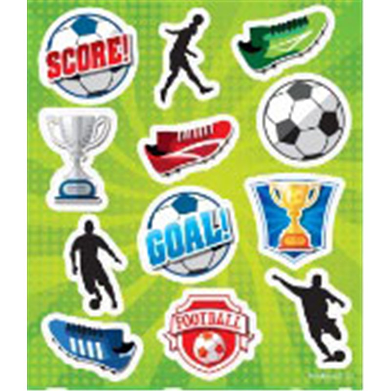 12PC FOOTBALL STICKERS 120S