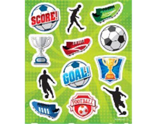12PC FOOTBALL STICKERS 120S