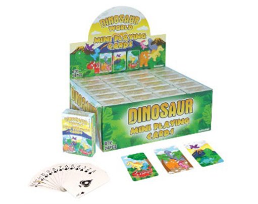 MINI DINOSAUR PLAYING CARDS 24S