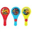 12cm SUPERHERO PADDLE BAT AND BALL 96S