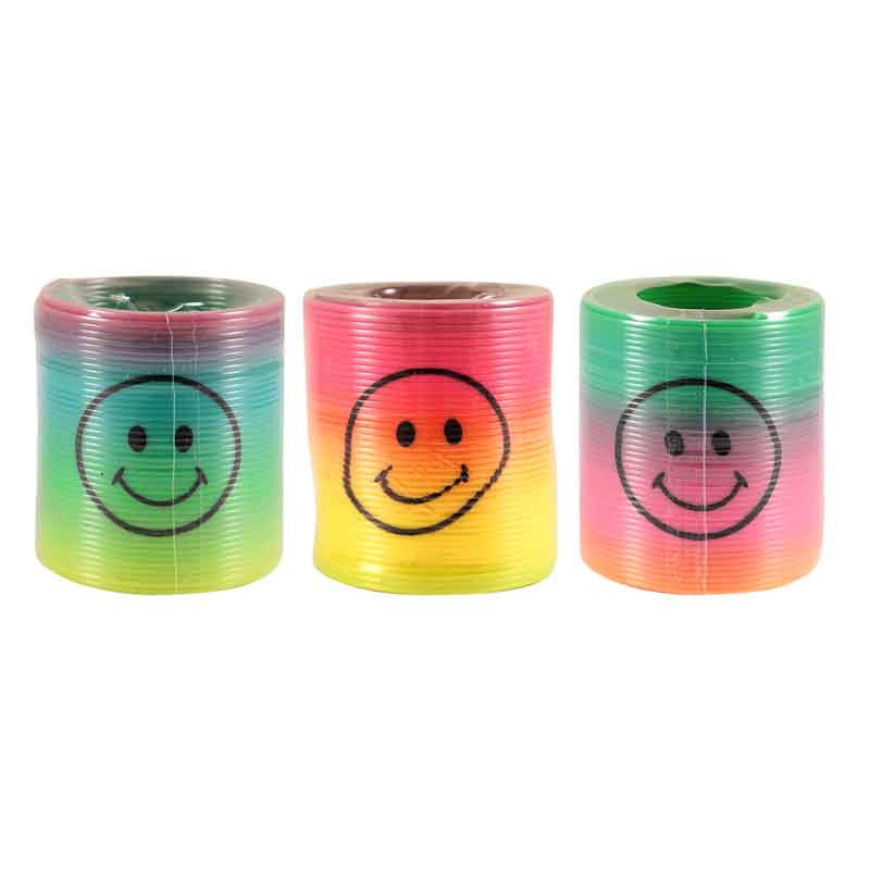 4.2cm RAINBOW SMILE FACE SPRING 80S