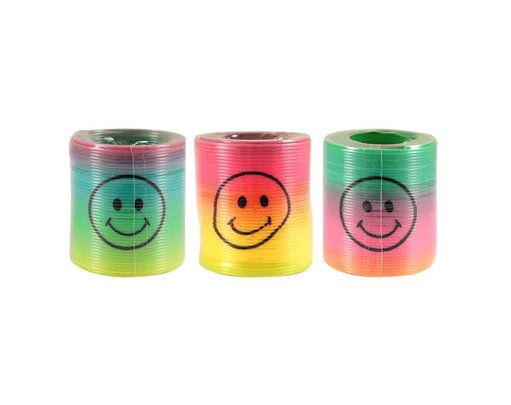 4.2cm RAINBOW SMILE FACE SPRING 80S