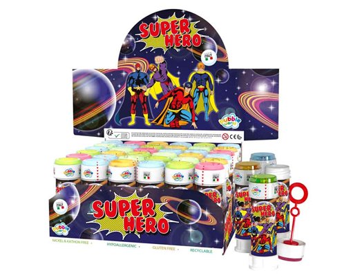 60ml SUPER HERO BUBBLE TUBS