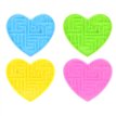 4ASST HEART SHAPED MAZE PUZZLE 72S