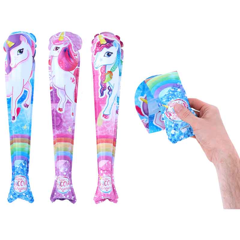 48cm 3ASST UNICORN SELF INFLATING BAT 48S