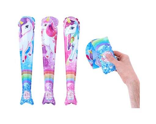 48cm 3ASST UNICORN SELF INFLATING BAT 48S